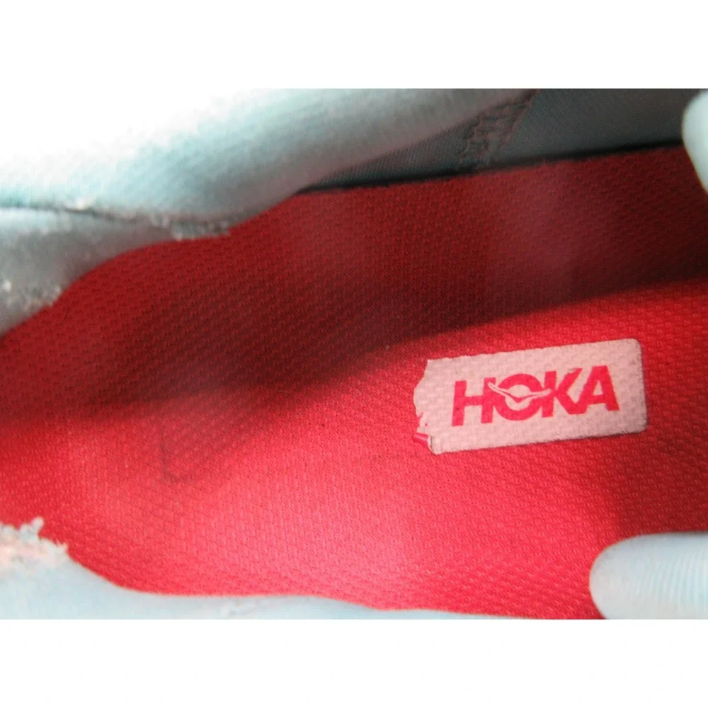 HOKA Clifton 8 Shoes Womens‎ Size 8 Blue Teal Red Running Cushioned 1119394 AEBL